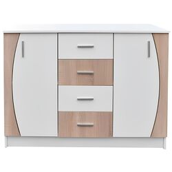 Tumba Ideal Mobila 2D4SZ (Sonoma Oak/White) Thumb