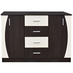 Tumba Ideal Mobila 2D4SZ (Wenge/White) Thumb