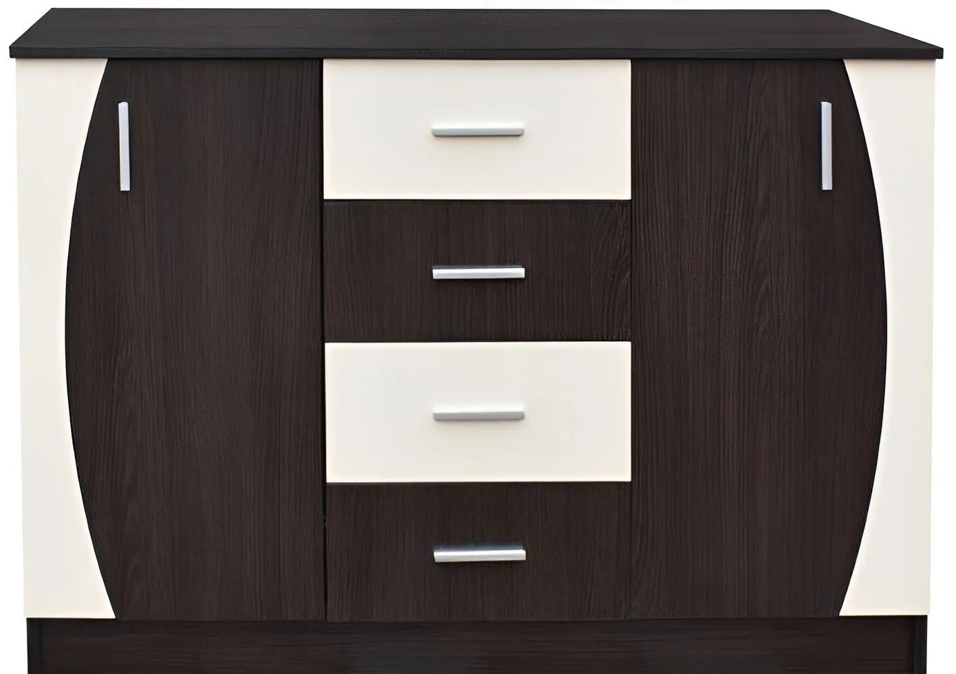 Tumba Ideal Mobila 2D4SZ (Wenge/White)