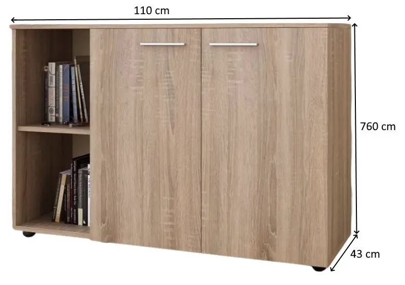 Tumba Ideal Mobila Alessia (Sonoma Oak)