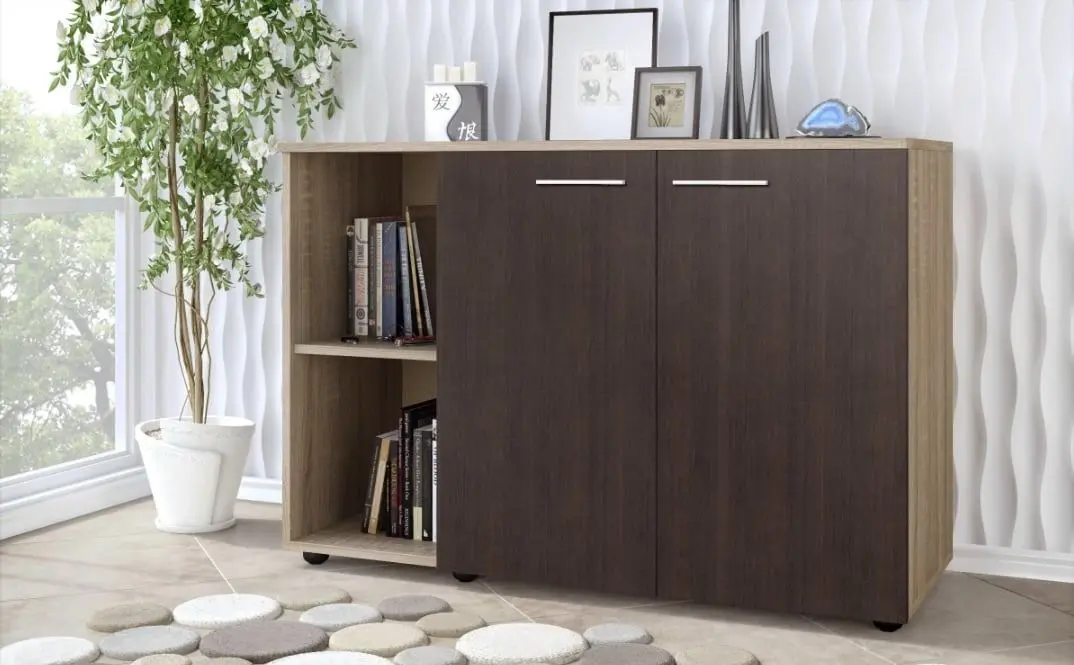 Tumba Ideal Mobila Alessia (Sonoma Oak/Wenge)