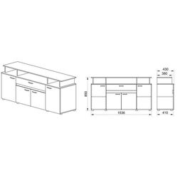 Tumba Ideal Mobila Gabriela (Sonoma Oak) Thumb