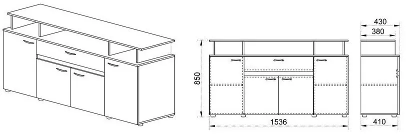 Tumba Ideal Mobila Gabriela (Sonoma Oak)