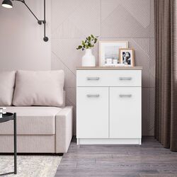 Tumba Ideal Mobila Jolis (Sonoma Oak/White)