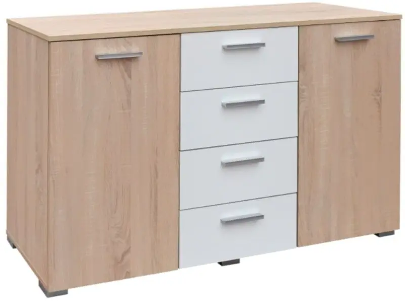 Tumba Ideal Mobila Lileya (Sonoma Oak/White)