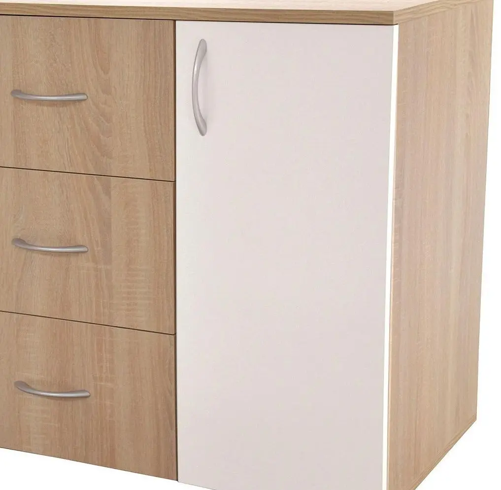 Tumba Ideal Mobila Louise (Sonoma Oak/White)