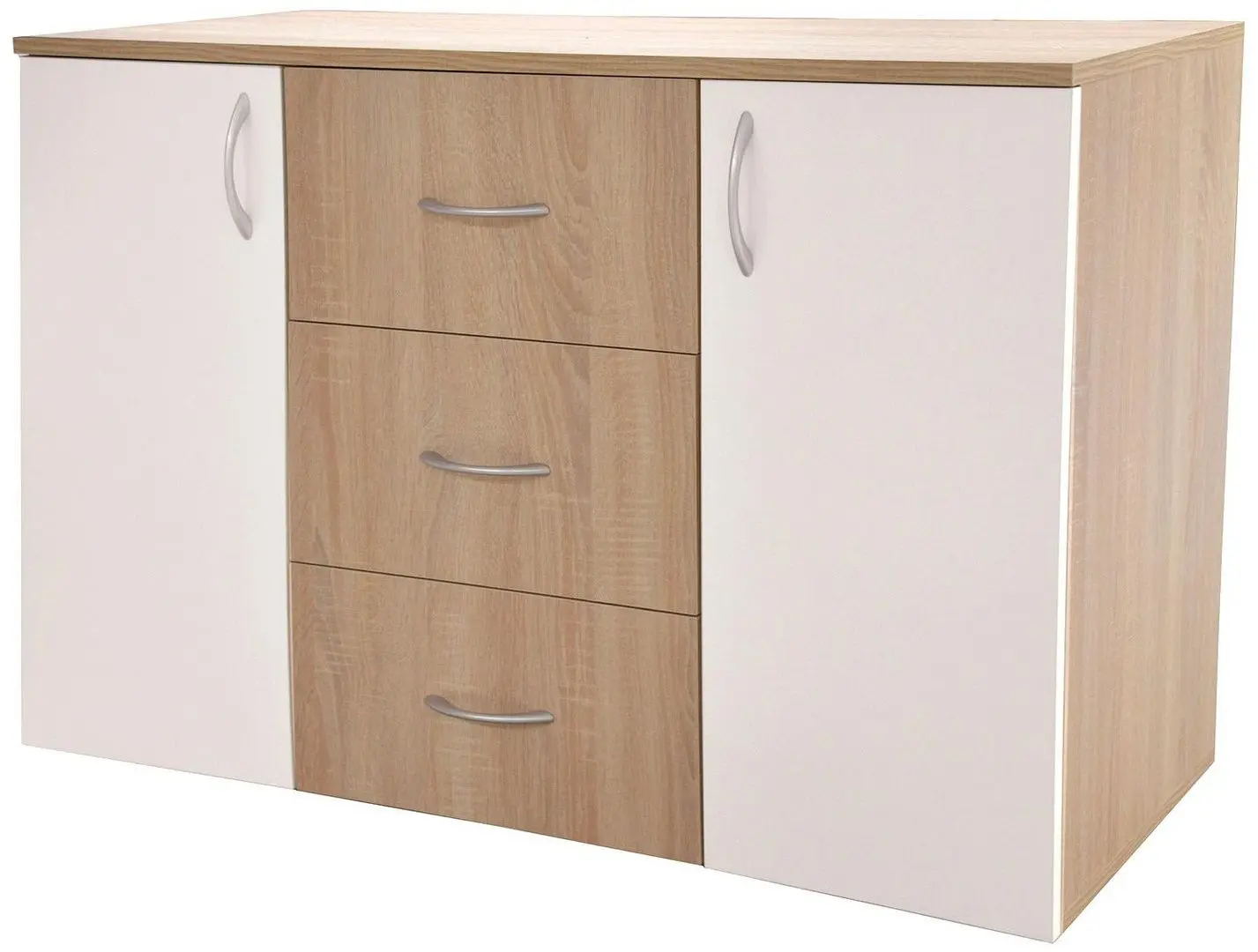 Tumba Ideal Mobila Louise (Sonoma Oak/White)