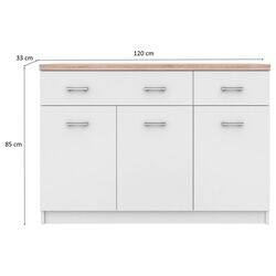 Tumba Ideal Mobila Lucia (Sonoma Oak/White) Thumb