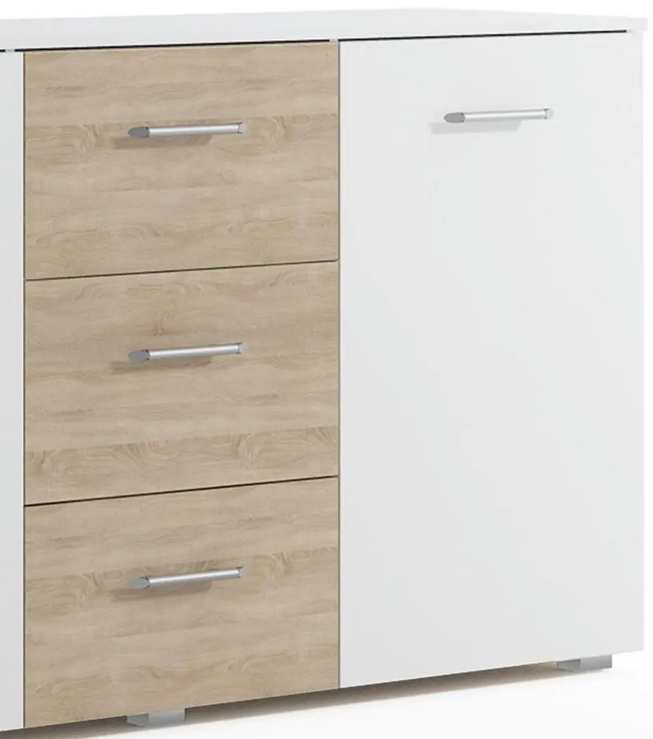 Tumba Ideal Mobila Maila (White/Sonoma Oak)