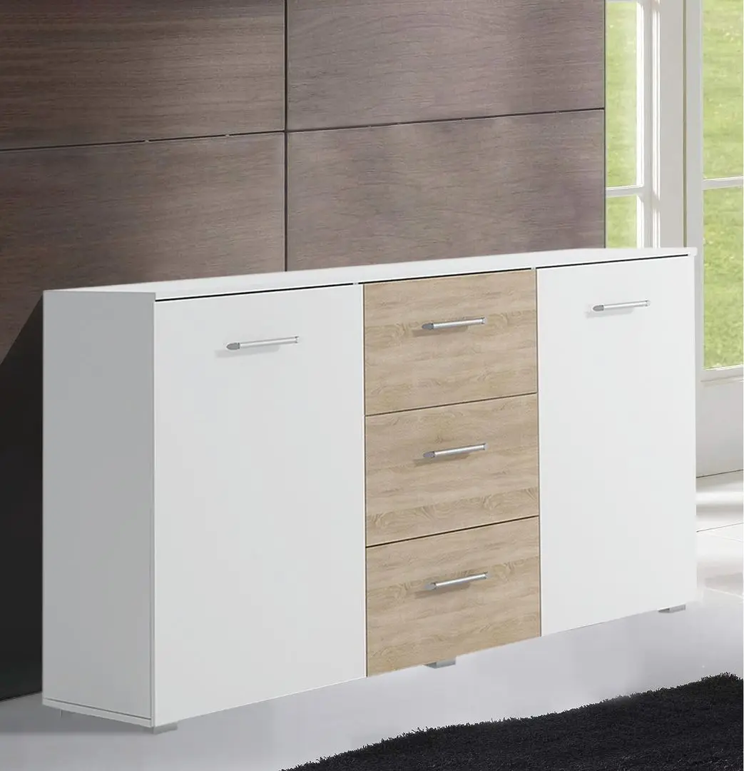 Tumba Ideal Mobila Maila (White/Sonoma Oak)