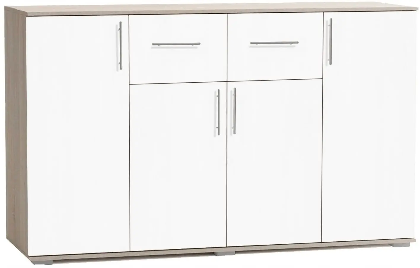 Tumba Ideal Mobila Silvia (Sonoma Oak/White)