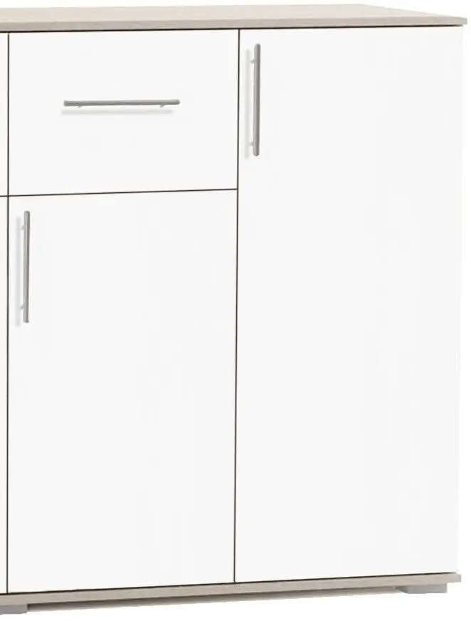 Tumba Ideal Mobila Silvia (Sonoma Oak/White)