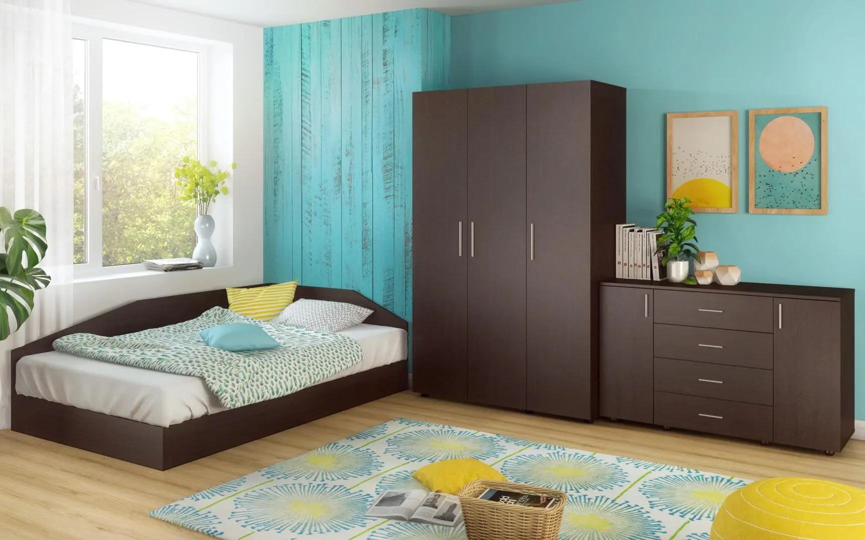 Tumba Ideal Mobila Smart (Wenge)