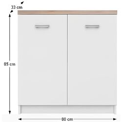 Tumba Ideal Mobila Sofia (Sonoma Oak/White) Thumb