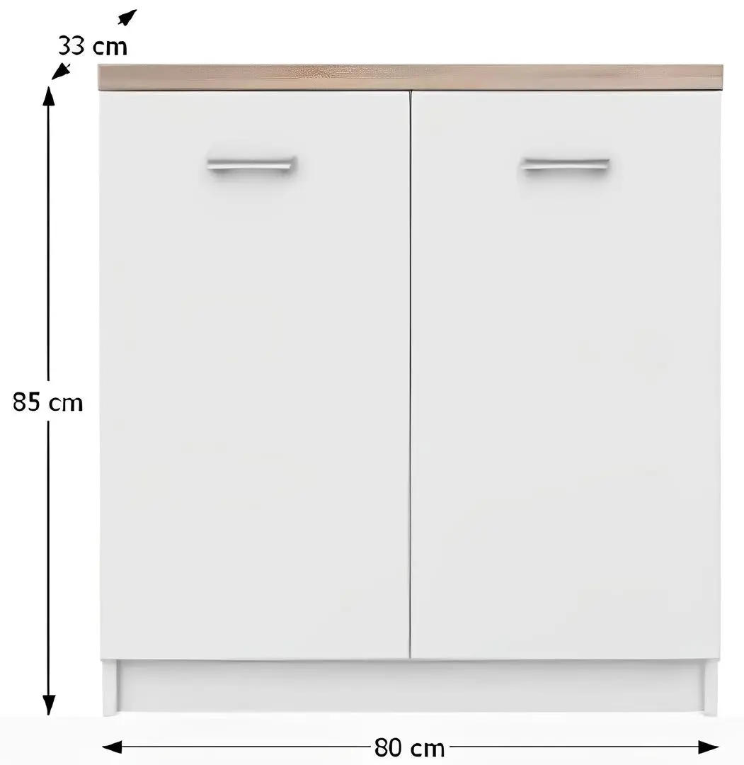 Tumba Ideal Mobila Sofia (Sonoma Oak/White)