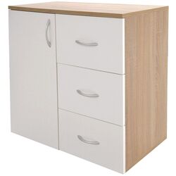 Tumba Ideal Mobila SR-04 (Sonoma Oak/White) Thumb