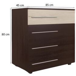 Comoda Ideal Mobila Viraj (Wenge/Sonoma Oak) Thumb