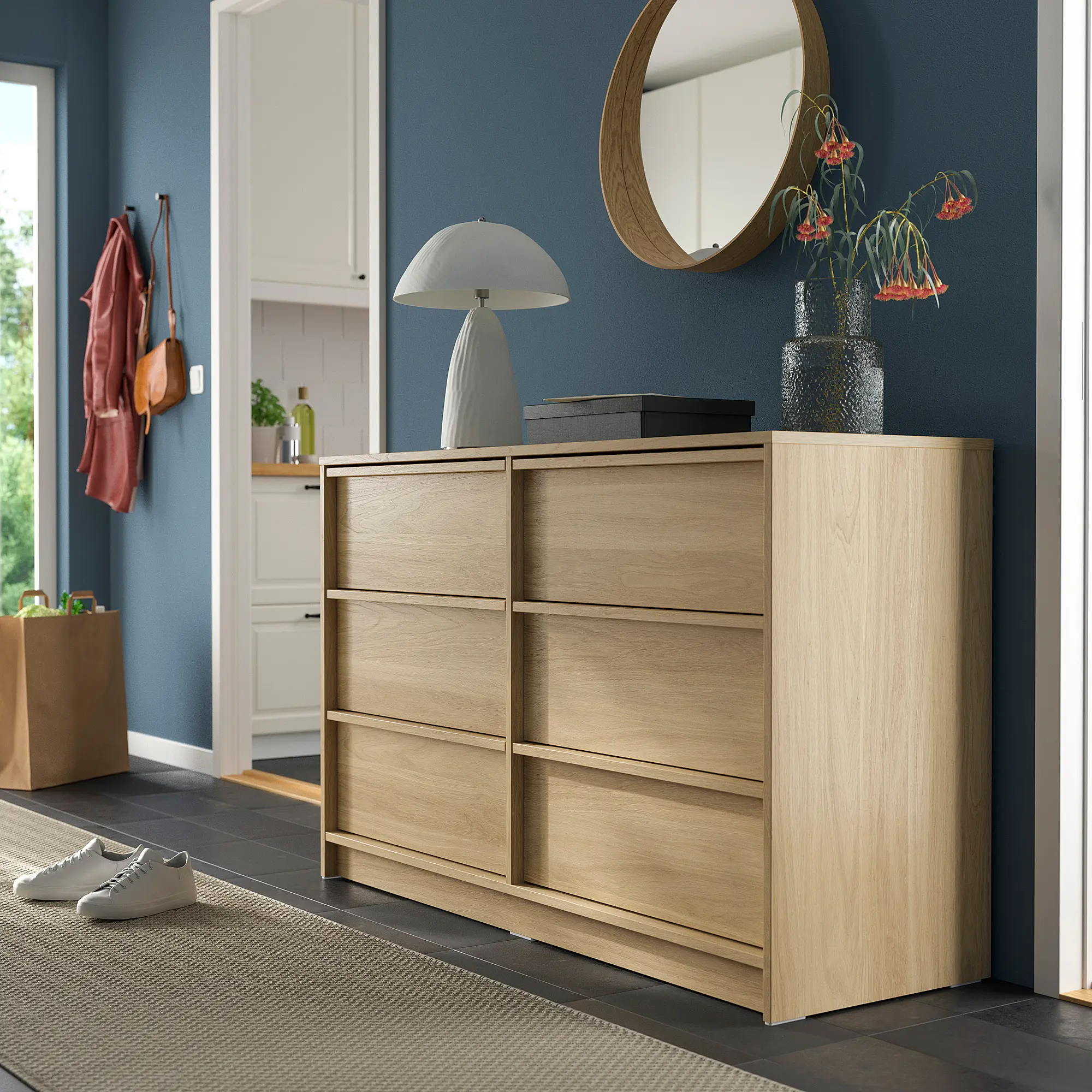 Comoda Ikea Ankarudden 139x48x87 (Stejar) - 5