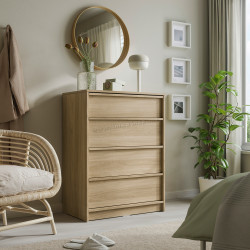 Comoda Ikea Ankarudden 80x48x107 (Stejar)
