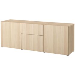 Tumba Ikea Besta/Lappviken glisiera sertar cu sistem apasare 180x42x65 (Aspect Stejar Antichizat) Thumb