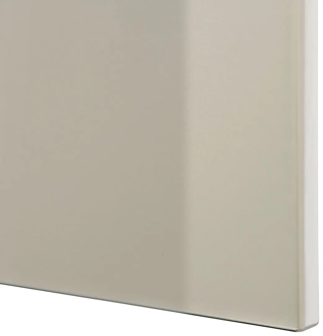 Tumba Ikea Besta/Selsviken sina sertar cu inchidere lina 180x42x65 (Aspect Stejar Antichizat/Bej lucios)