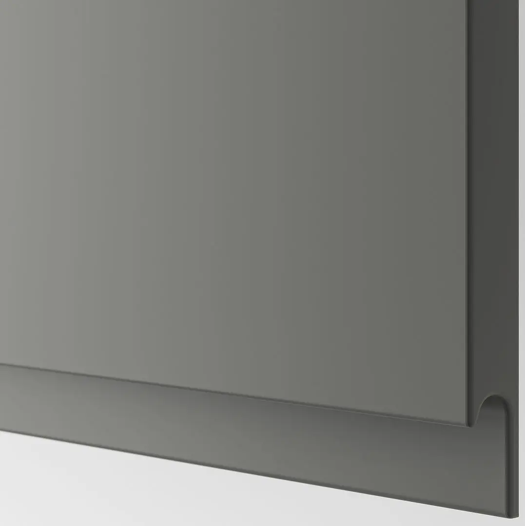 Тумба Ikea Besta/Vasterviken/Stubbarp ящик c нажимными направляющими 180x42x74 (Белый/Темно-серый)