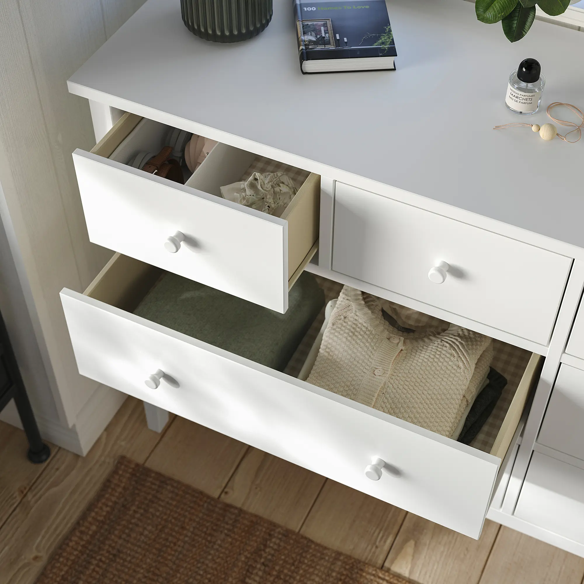 Comoda Ikea Gullaberg 168x48x100 (Alb) - 5