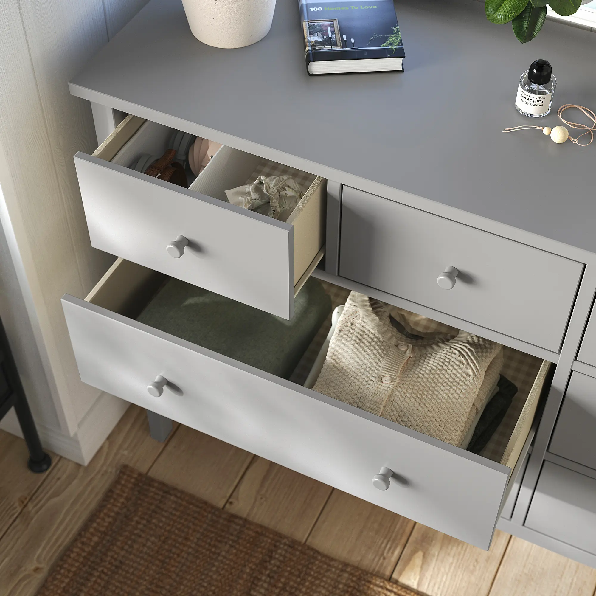 Comoda Ikea Gullaberg 168x48x100 (Gri) - 4