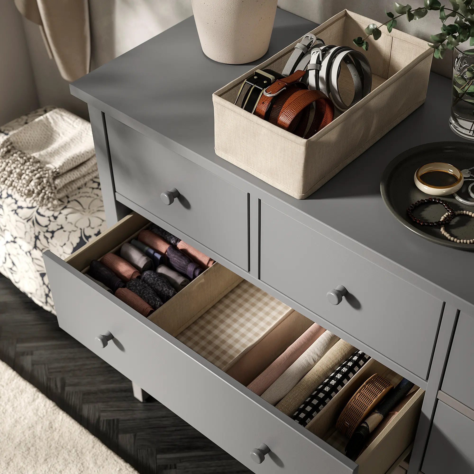 Comoda Ikea Gullaberg 168x48x100 (Gri) - 5