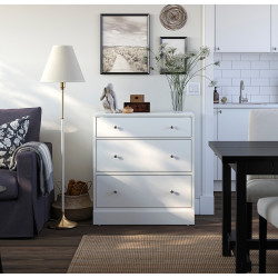 Comoda Ikea Havsta 3 sertare 81x47x89 (Alb) Thumb