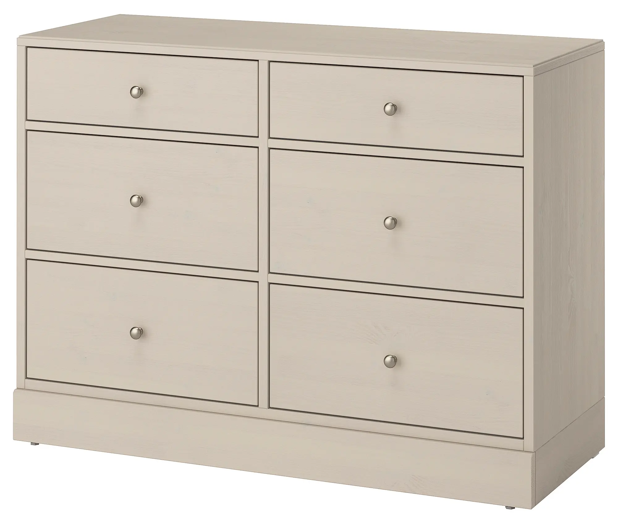 Comoda Ikea Havsta 6 sertare 121x47x89 (Gri-bej)