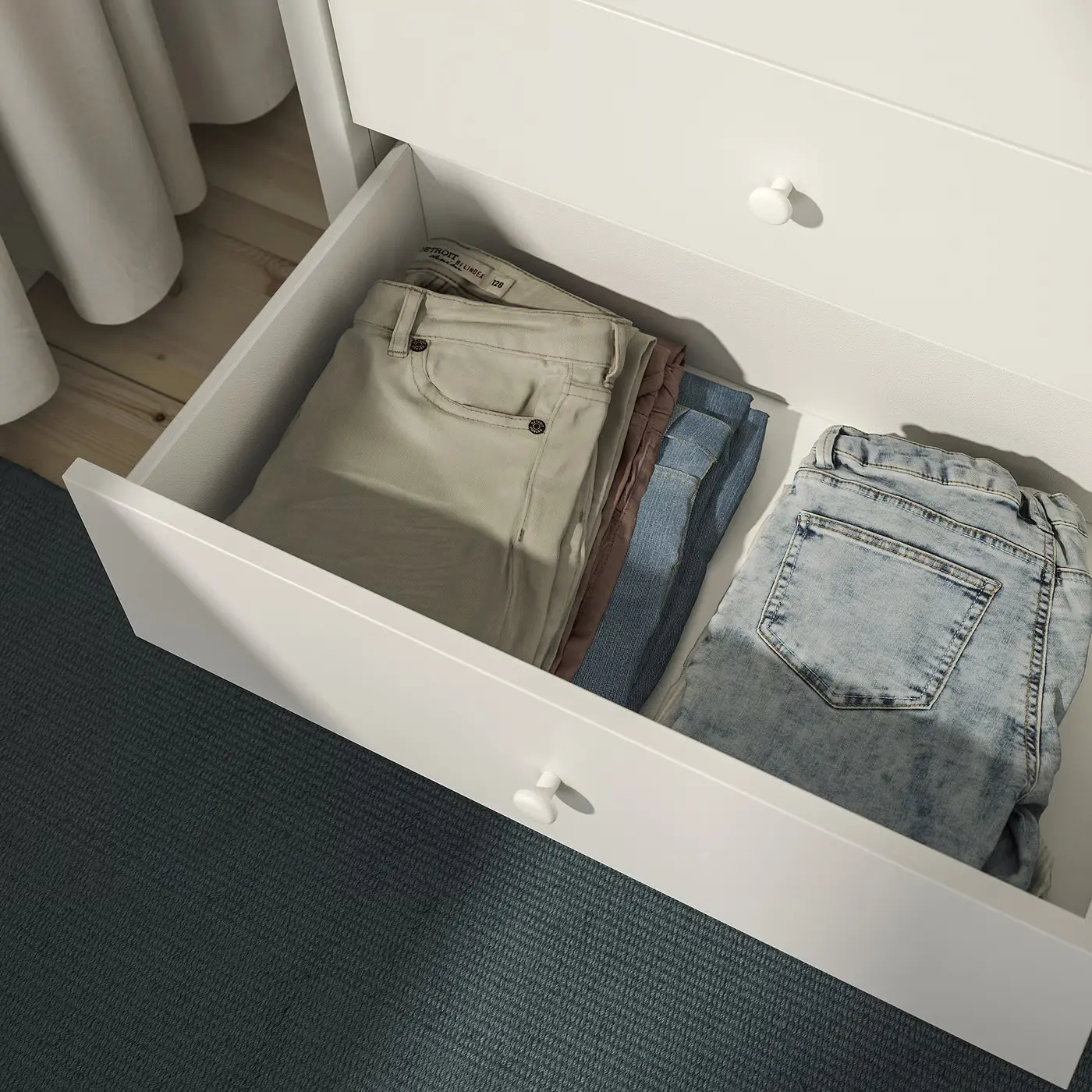 Comoda Ikea Kilberget 76x102 (Alb) - 4