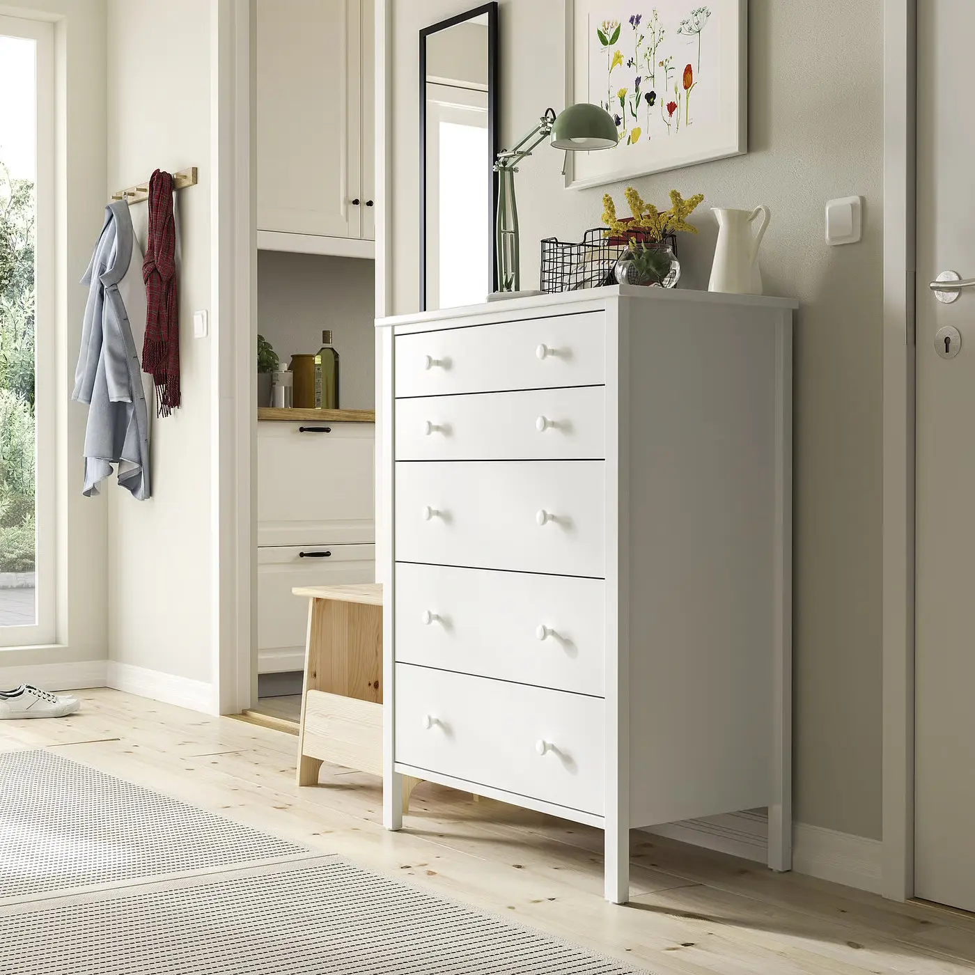Comoda Ikea Kilberget 76x102 (Alb) - 5