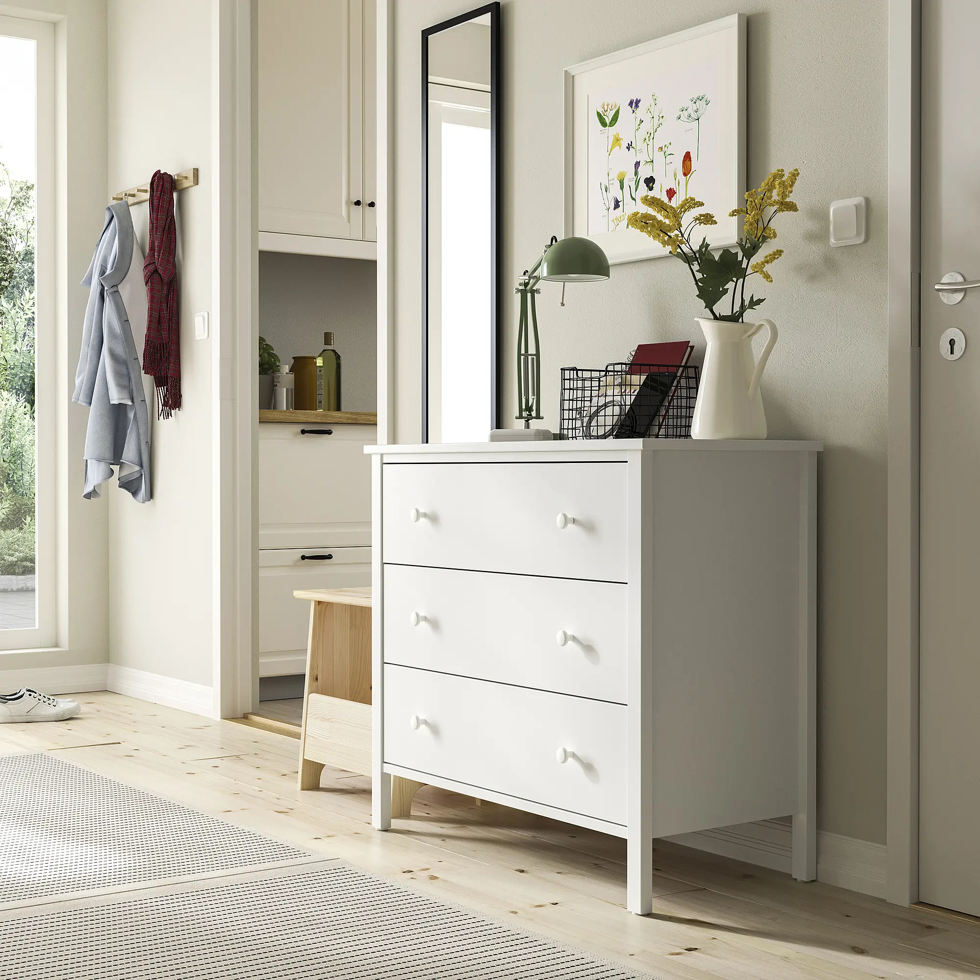 Comoda Ikea Kilberget 86x78 (Alb) - 5