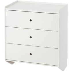 Комод Ikea Racknas 3 ящика/подвесной 69x78 (Белый) Thumb