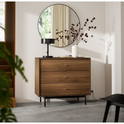 Comoda Ikea Radmanso 3 sertare 90x48x81 (Nuc maro) Thumb