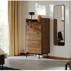 Comoda Ikea Radmanso 5 sertare 70x48x132 (Nuc maro)