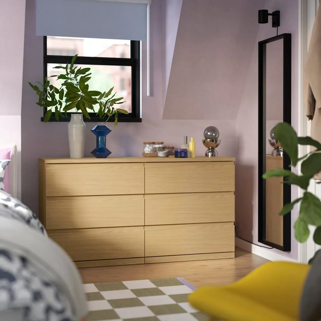 Comoda Ikea Storklinta 140x50x75 (Stejar)