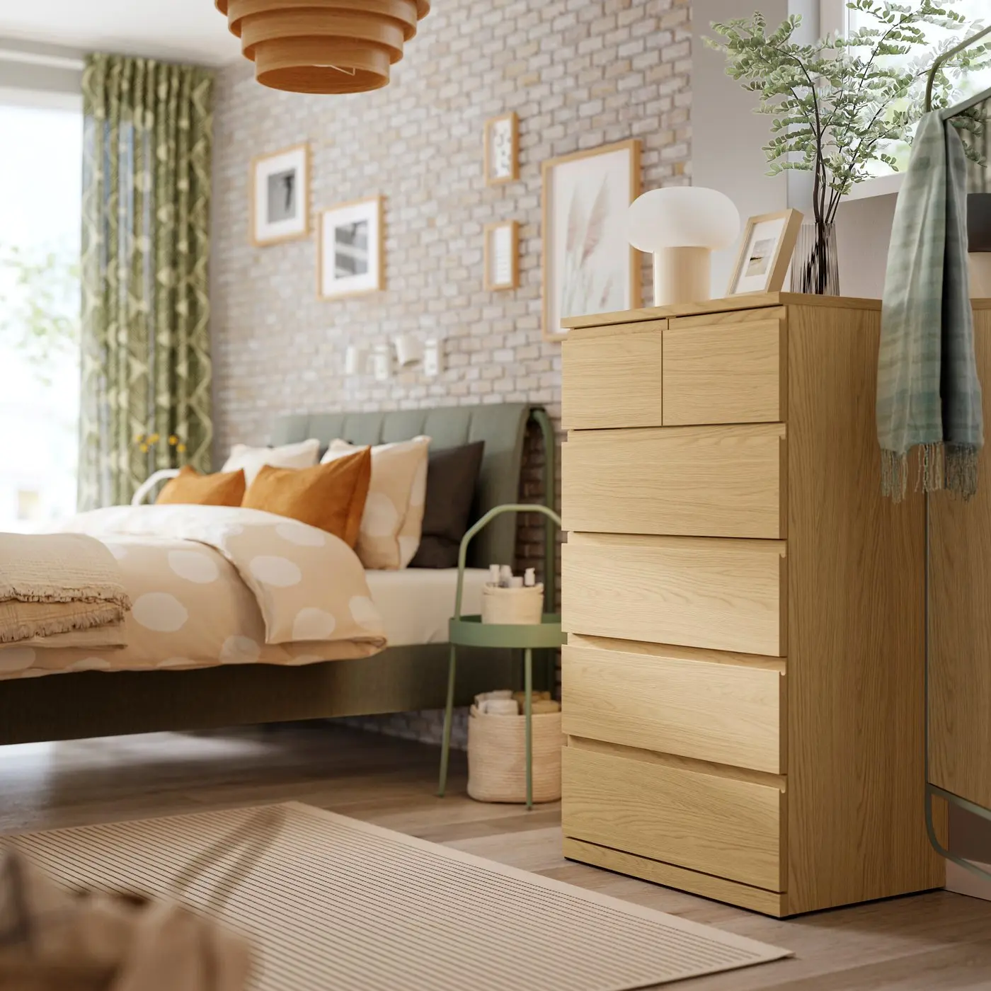 Comoda Ikea Storklinta 70x50x120 (Stejar) - 4