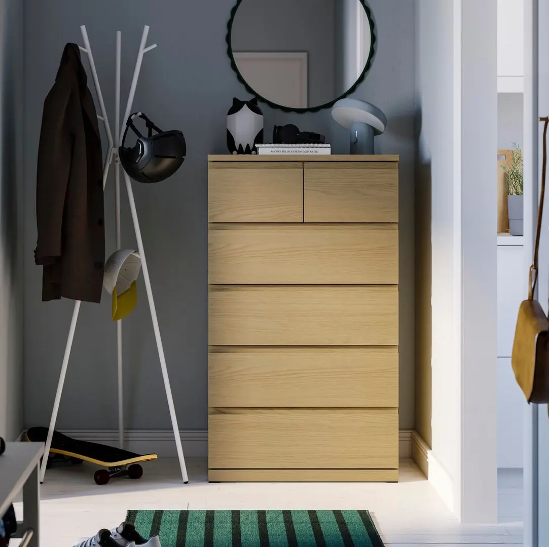 Comoda Ikea Storklinta 70x50x120 (Stejar)