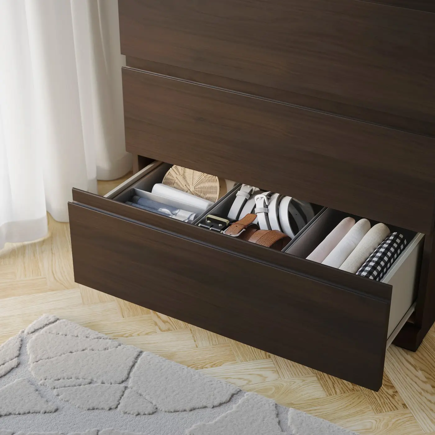Comoda Ikea Storklinta 70x50x120 (Maro inchis) - 4