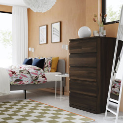 Comoda Ikea Storklinta 70x50x120 (Maro inchis) Thumb