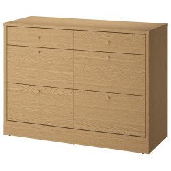 Comoda Ikea Tonstad 6 sertare 120x47x90 (Furnir stejar) Thumb