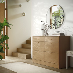 Comoda Ikea Tonstad 6 sertare 120x47x90 (Furnir stejar) Thumb