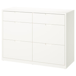 Comoda Ikea Tonstad 6 sertare 120x47x91 (Alb murdar) Thumb