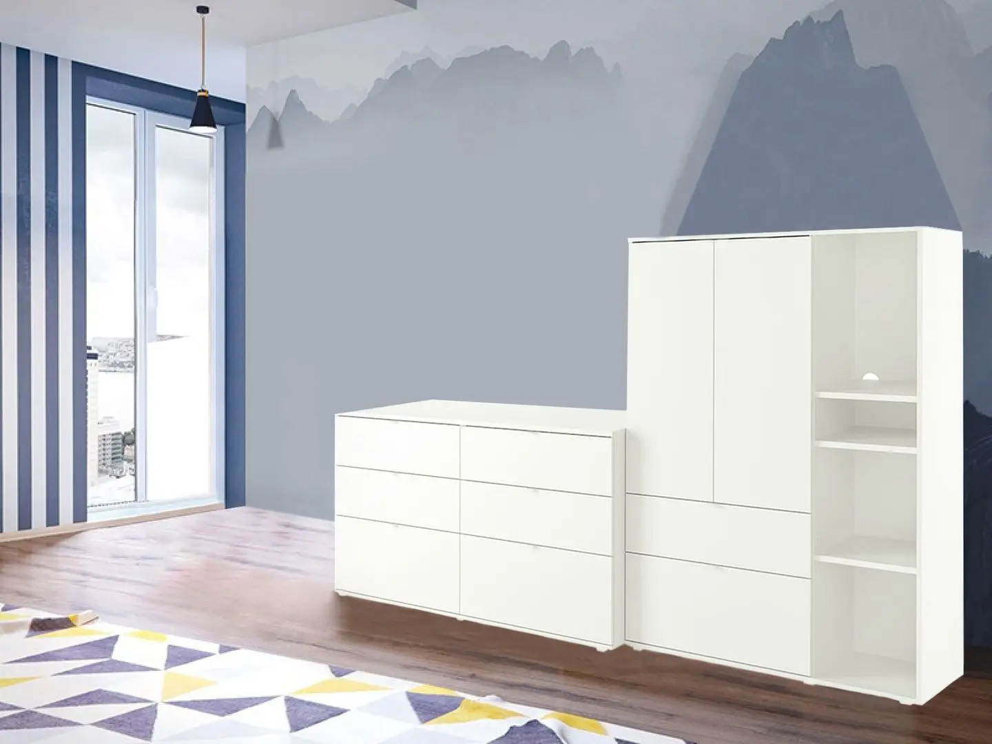 Tumba Ikea Vihals 245x47x140 (Alb)