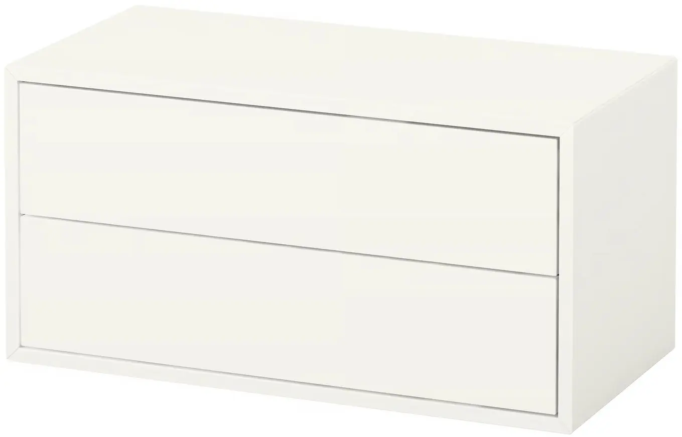 Comoda suspendata Ikea Eket 2 sertare 70x35x35 (Alb) - 2