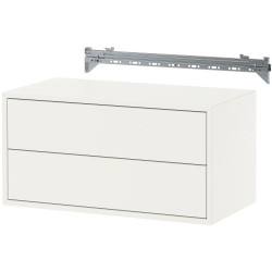 Comoda suspendata Ikea Eket 2 sertare 70x35x35 (Alb) Thumb