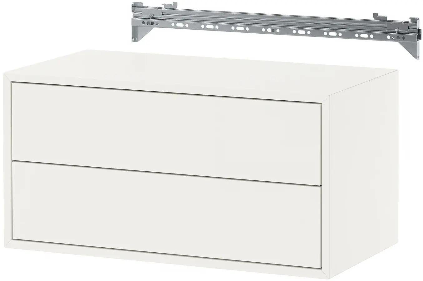 Comoda suspendata Ikea Eket 2 sertare 70x35x35 (Alb) - 3