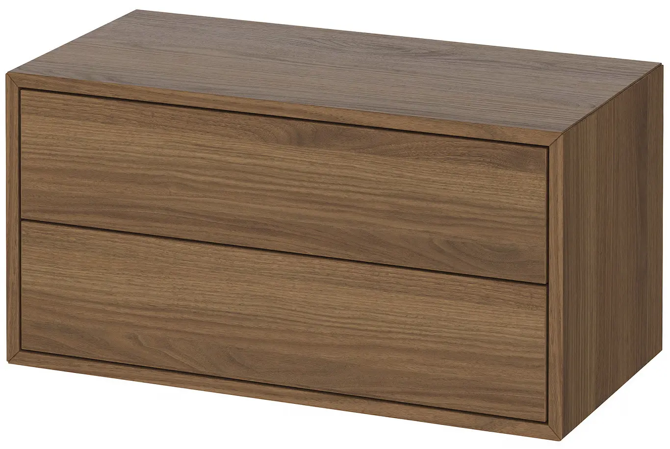 Comoda suspendata Ikea Eket 2 sertare 70x35x35 (Maro/Aspect Nuc) - 2
